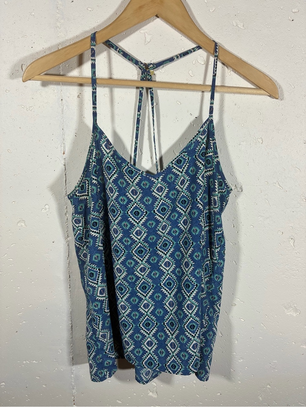 Hollister Geometric Print Spaghetti Strap Tank Top
